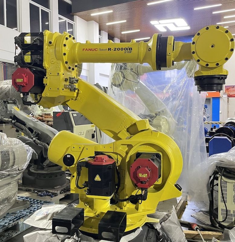 Fanuc R-2000iB-210F Τύπωση με πύραυλο, στροφή, παλέτιση, φόρτωση και εκφόρτωση, ρομπότ, επεξεργασία