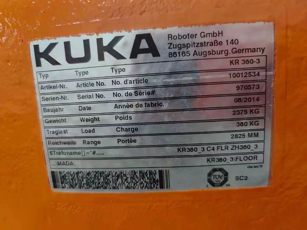 KUKA KR360-3 KRC4 Φαλετοποίηση, φόρτωση και εκφόρτωση εξαρτημάτων, επεξεργασία, χειρισμός, μέτρηση, κοπή με λέιζερ