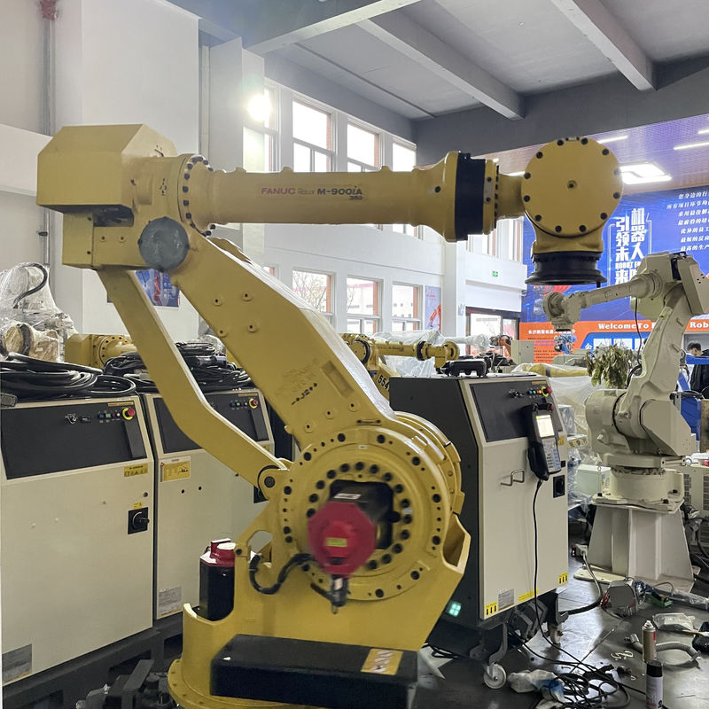Βιομηχανικό Ρομπότ 6 Άξονες Fanuc M-900iA/350 Ρομπότ συγκόλλησης 350kg ωφέλιμο φορτίο 2655mm εύρος για χειρισμό γυαλιστική συναρμολόγηση και κόλλα κόλλημα