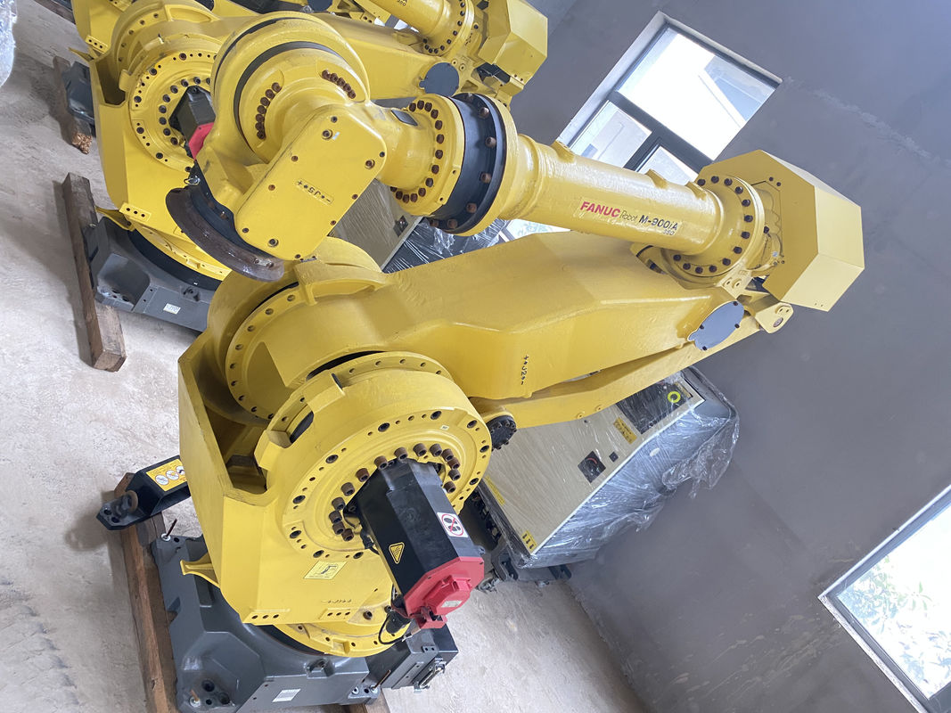 Fanuc M-900iA 350 Χρησιμοποιούμενα ρομπότ 6 άξονες 2655mm Reach R30iA Controller Ιδανικό για παλλέτιση και άλλα