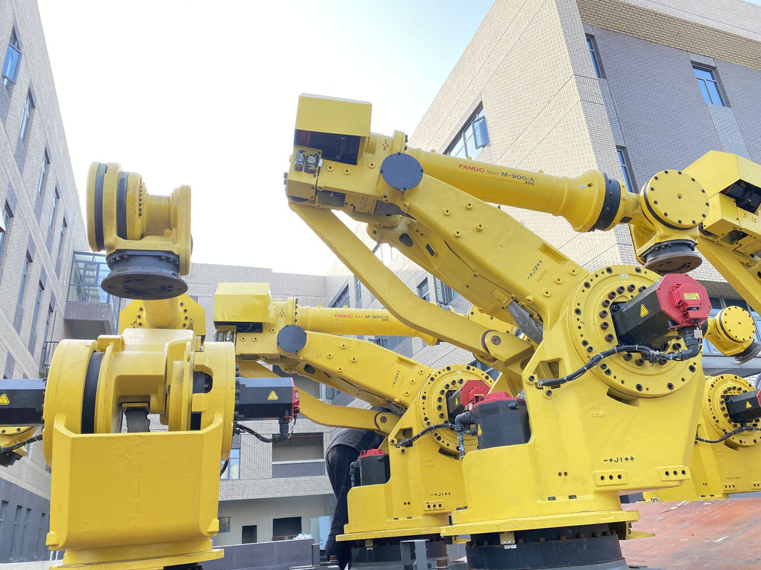 Fanuc M-900iA 350 Χρησιμοποιούμενα ρομπότ 6 άξονες 2655mm Reach R30iA Controller Ιδανικό για παλλέτιση και άλλα