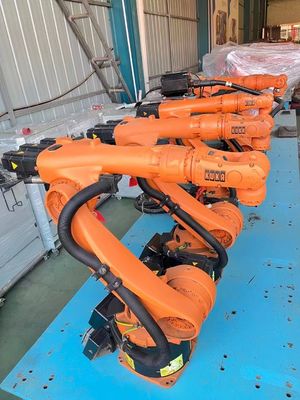 Χρησιμοποιημένο KUKA KR240 βιομηχανικό προσαρμοσμένο ρομπότ παλέτας με βασικά εξαρτήματα PLC και πρωτόκολλο επικοινωνίας DeviceNet