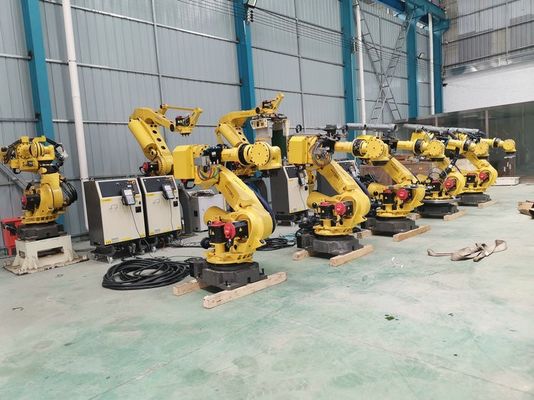 FANUC ρομπότ συγκόλλησης τόξου 165Kg RJ3iB ελεγκτής ωφέλιμου φορτίου για φόρτωση και εκφόρτωση