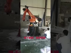 Χρησιμοποιημένη βιομηχανική αλέθοντας μηχανή ABB6640-130 3,2 ρομπότ άλεσης ακρών ABB ξύλινη